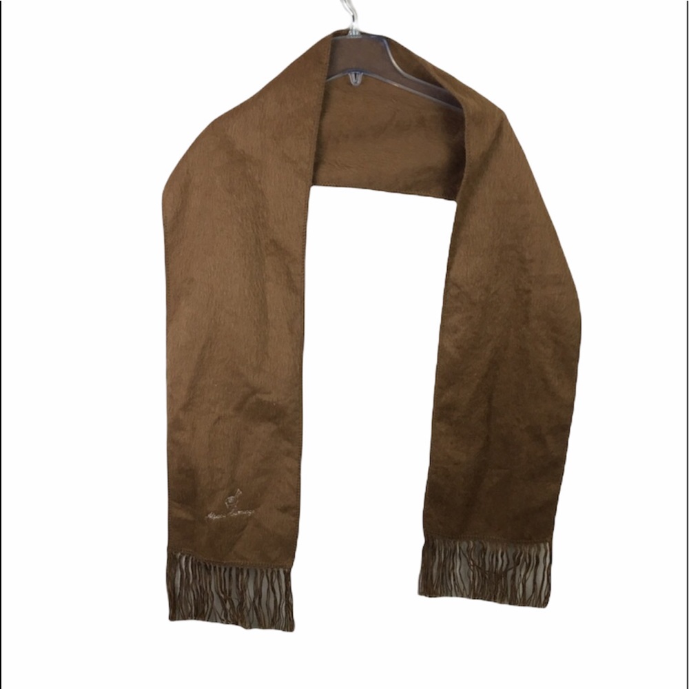 Peruvian Camargo alpaca brown wool scarf wrap